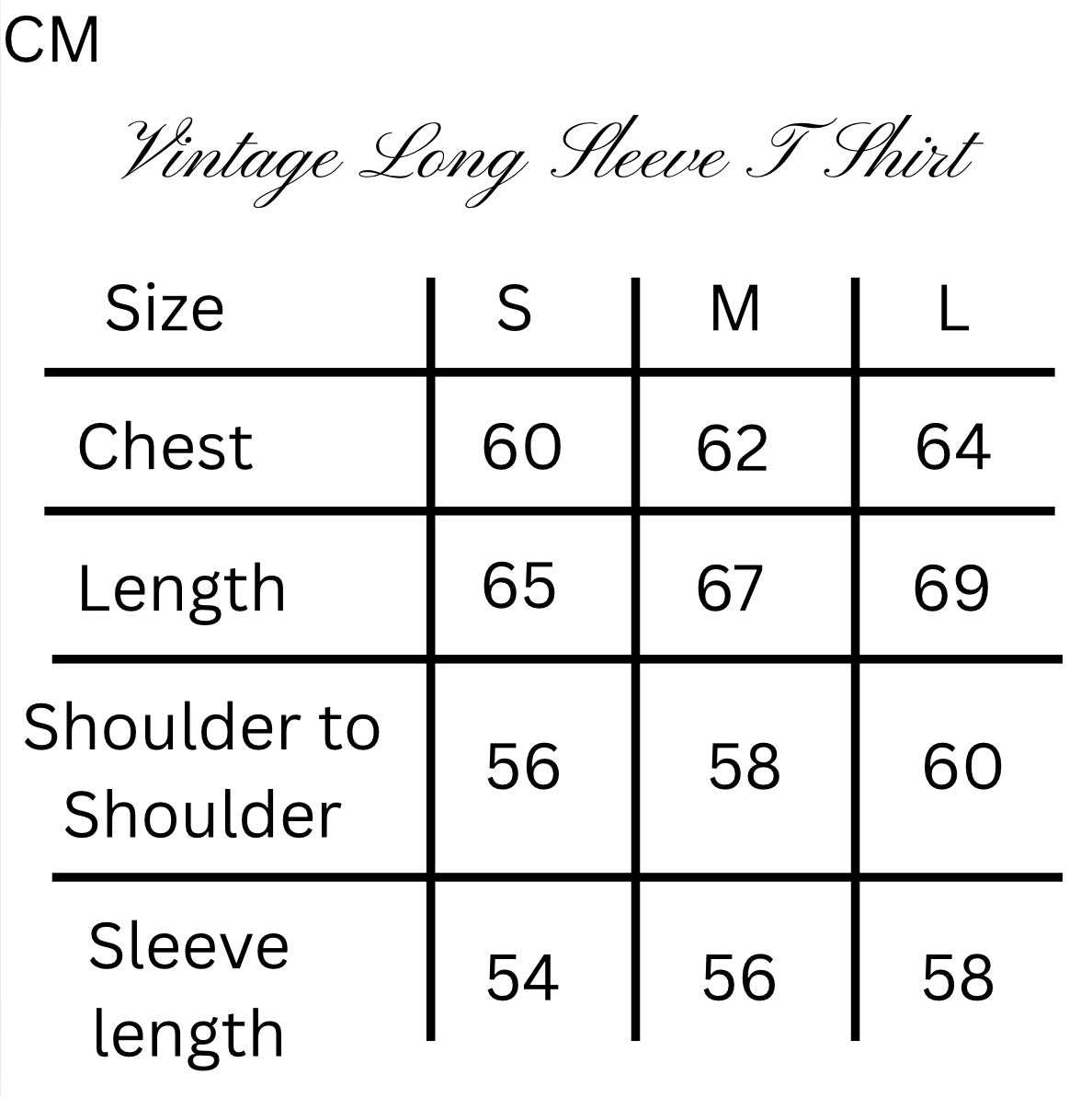 Vintage Long Sleeve T shirt